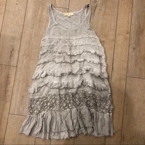 Gray boho Tank dress